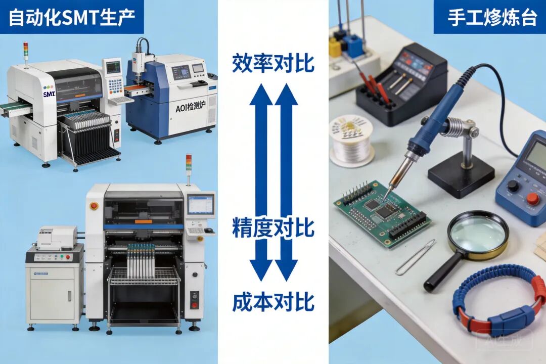 一文读懂 SMT 贴片与手工焊接的区别(图1)